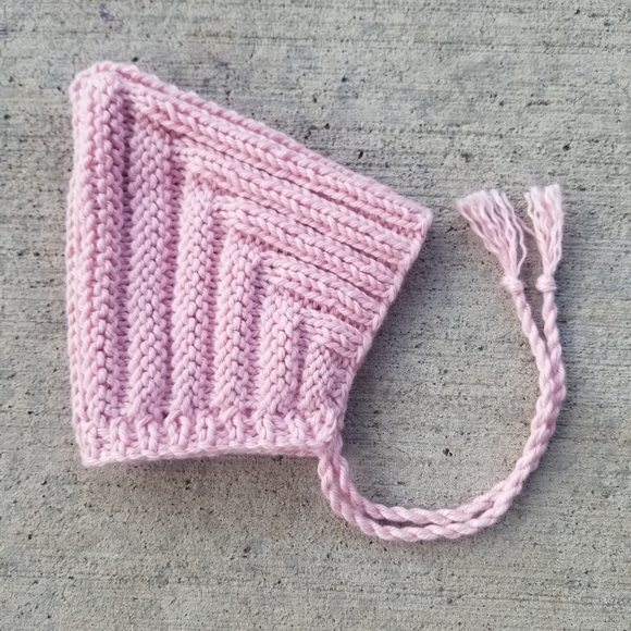 Daylily Pink Baby Pixie Bonnet Hat - Picture 3 of 12